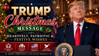 Trump Christmas message with heartfelt and patriotic holiday wishes