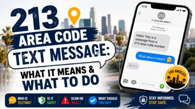 213 area code text message meaning, safety tips, and what to do when you receive an unknown text