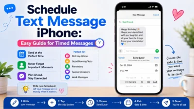Schedule text message iPhone with easy steps for sending timed messages and choosing a delivery date and time