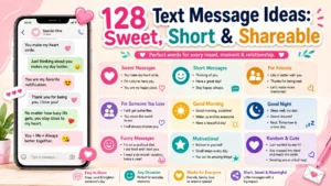 128 text message ideas with sweet, short, funny, romantic, and shareable messages for every occasion