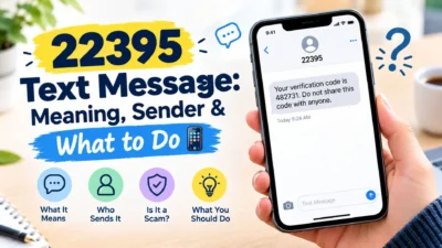 22395 text message meaning, sender, verification code, and safety tips