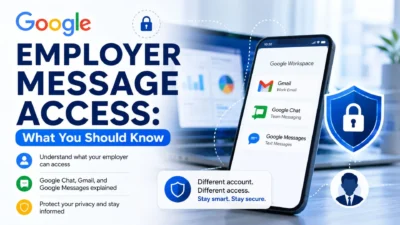 Google employer message access and privacy explained for work accounts