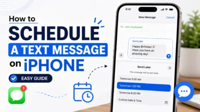 How to schedule a text message on iPhone with the Send Later feature
