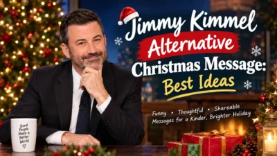 Jimmy Kimmel Alternative Christmas Message with funny, thoughtful, and shareable holiday ideas