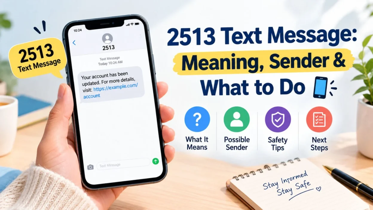 2513 text message meaning, sender, and what to do 📱