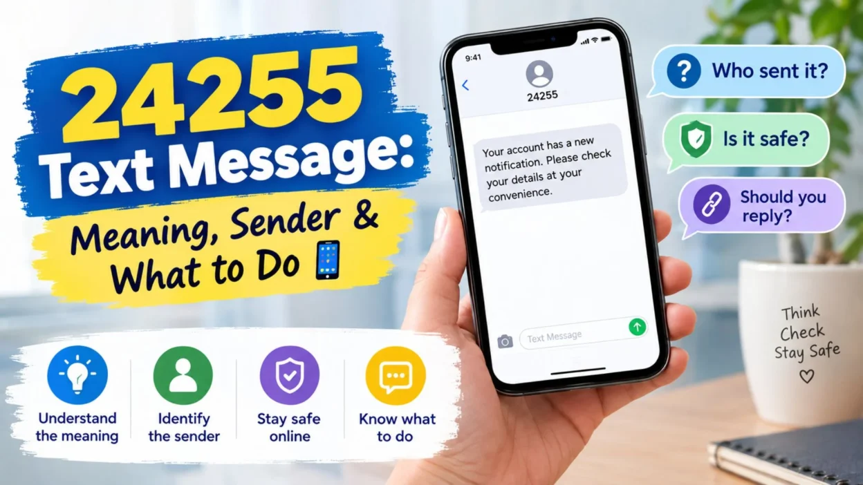 24255 text message meaning, sender, and what to do