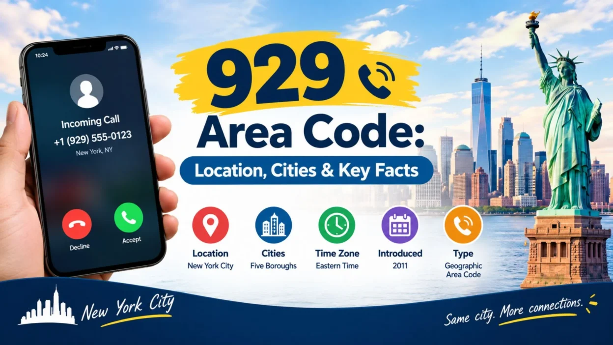 929 area code location and key facts in New York City