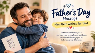 Father's Day message with heartfelt wishes and loving words for Dad ❤️
