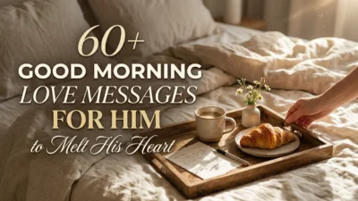 Romantic good morning love messages for him to make him feel special