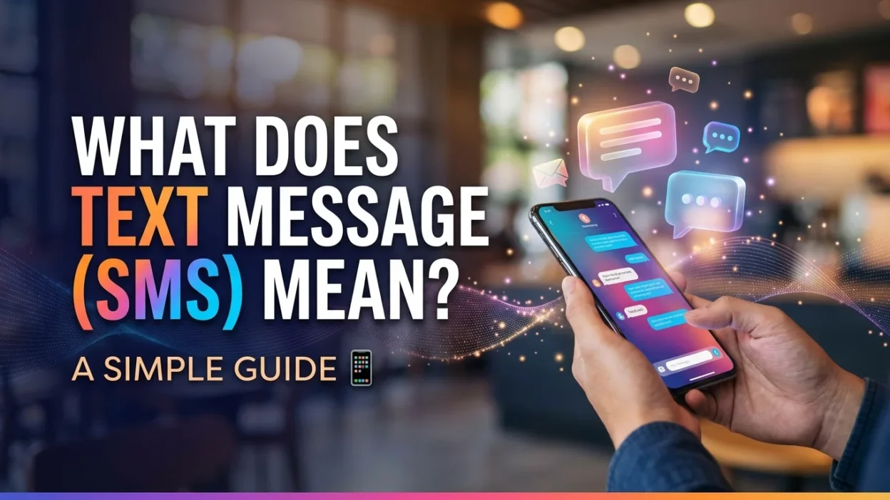 What does text message SMS mean on a smartphone
