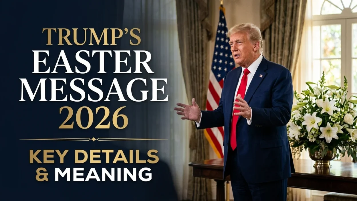 Trump’s Easter Message 2026 highlighting faith, hope, and the resurrection of Jesus Christ